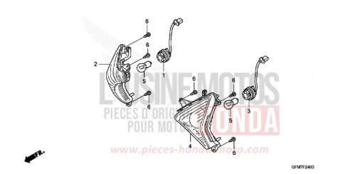 CLIGNOTANT AVANT NHX110WHA de 2010